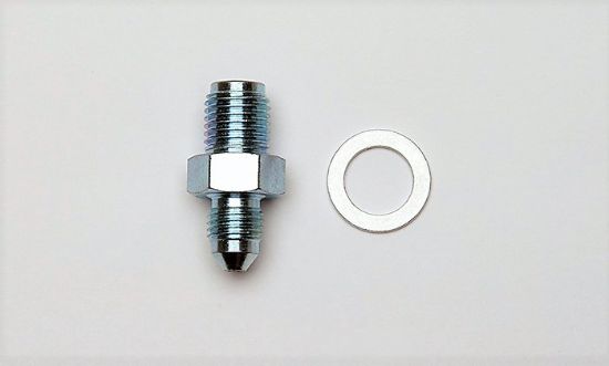 Adapter Fitting -3an to 7/16-20 w/Crush Washer
