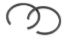 Piston Lock Rings .062 (pair) Round Wire Style