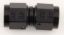 #8 Str Fem Flare Swivel Coupling Black