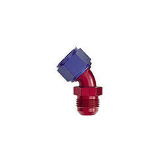 #12 45 Deg Fem Swivel to Male Flare Adapter