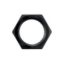 #10 Bulkhead Nut-Alm. Black