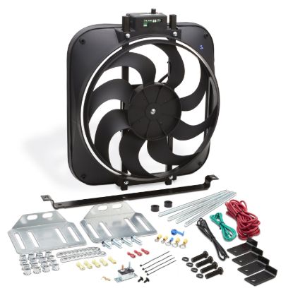 Picture of 15in Electric Fan w/ Thermostat - Mustang
