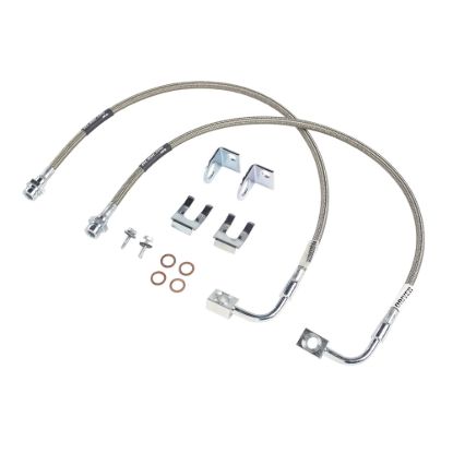 Picture of Rubicon Express Front and Rear Suspension Shock Absorbers / Control Arms / Axle Shafts / Frame Stiffeners / Brake Lines Kit - RE1512