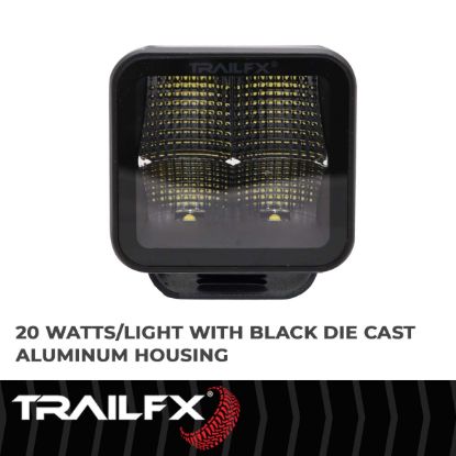 Picture of TrailFX Driving Light - 2X2CFBK