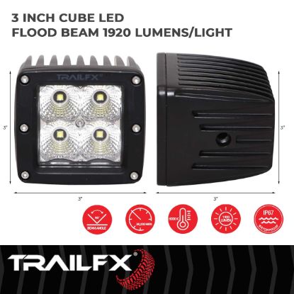 Picture of TrailFX Driving Light - 2X2CFPR