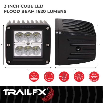 Picture of TrailFX Driving Light - 3X2CF