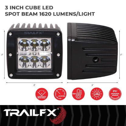 Picture of TrailFX Driving Light - 3X2CSPPR