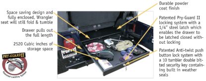 Picture of Tuffy Security Products Seat Storage Drawer - 130-01