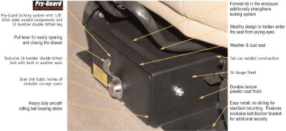 Picture of Tuffy Security Products Seat Storage Drawer - 250-01