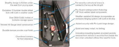 Picture of Tuffy Security Products Underseat Storage Box - 307-01