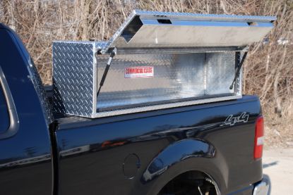 Picture of Unique Truck Accessories Truck Bed Side Rail Tool Box - HTB96C-BT
