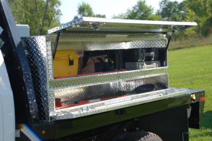 Picture of Unique Truck Accessories Truck Bed Side Rail Tool Box - TB400-72