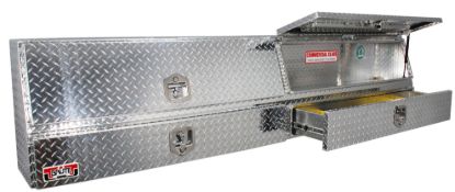 Picture of Unique Truck Accessories Truck Bed Side Rail Tool Box - TBS200-88D-BD