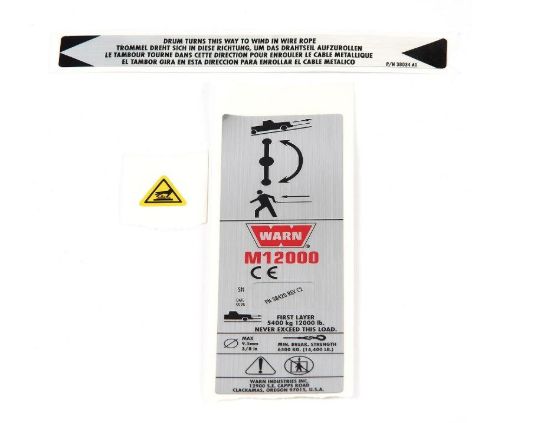 Picture of Warn Winch Label - 38424