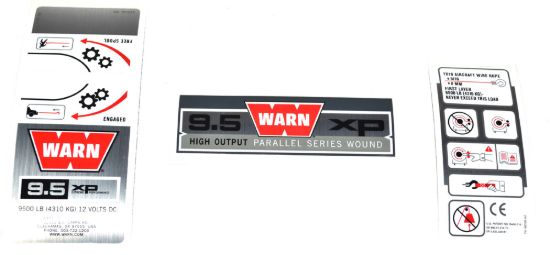 Picture of Warn Winch Label - 68614