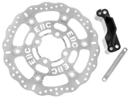 EBCSILVER CENTER HUB OVERSIZE DISCS - 250MM - C/W BRACKET