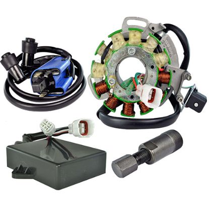 RMSTATOR KIT STATOR 100W +HP CDI +EXT IGN COIL + PULLER