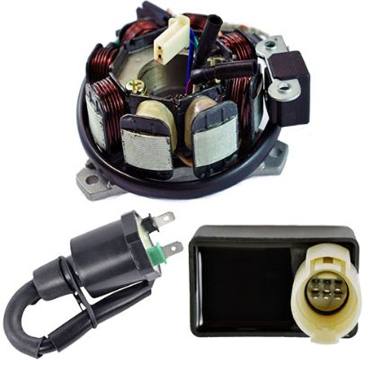 RMSTATOR KIT STATOR 200 W + HP CDI BOX + EXT IGN COIL