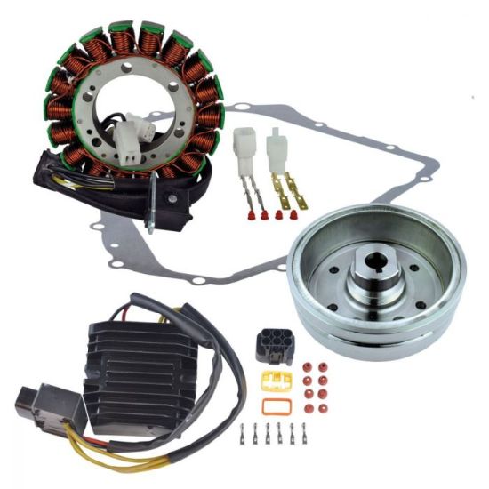 RMSTATOR STATOR MAGNETO FLYWHEEL REG REC CRANKCASE COVER GASK