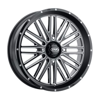 ITP MOMENTUM WHEEL GLOSS BLACK/MILLED - 24" X 6.5", 4/156