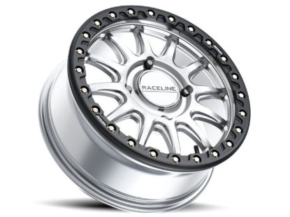 RACELINE ALPHA HYPER SILVER W/ BLACK OUTER RING 17X7 4X137 +40