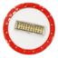 14" RED BL RING 16 HOLE RING PODIUM 10MM