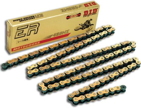 D.I.D NON-SEALED CHAIN 428NZ GOLD & BLACK 106FB