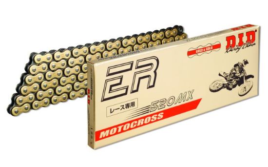 D.I.D NON-SEALED CHAIN 520MX GOLD & BLACK 100FT RJ