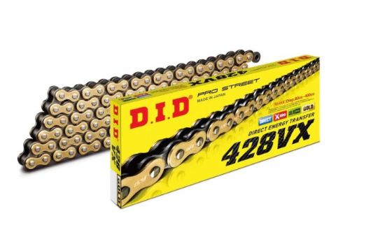 D.I.D X-RING CHAIN 428VX GOLD & BLACK 136FB