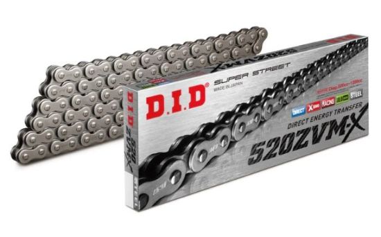 D.I.D X-RING CHAIN 520ZVM-X SILVER-25FT