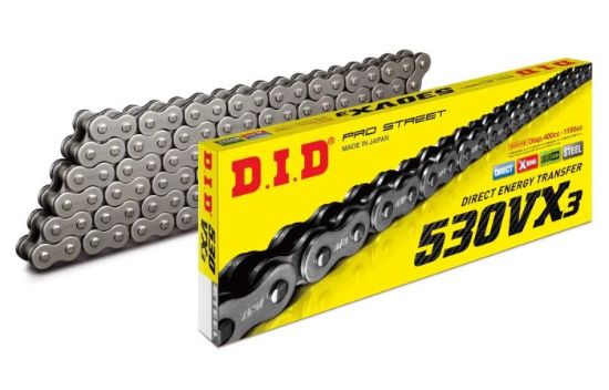 D.I.D X-RING CHAIN 530VX3 SILVER 25FT ZJ