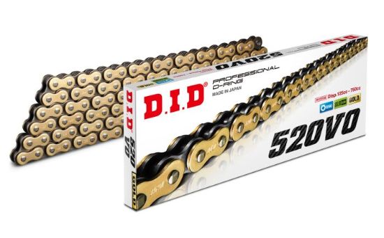 D.I.D O-RING CHAIN 520VO GOLD & BLACK 114FB