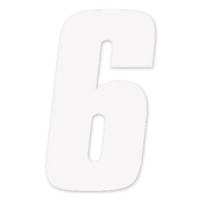 FX 2015 NUMBERS STANDARD 6" WHITE 6