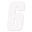 FX 2015 NUMBERS STANDARD 6" WHITE 6