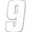 FX 2015 NUMBERS STANDARD 6" WHITE 9