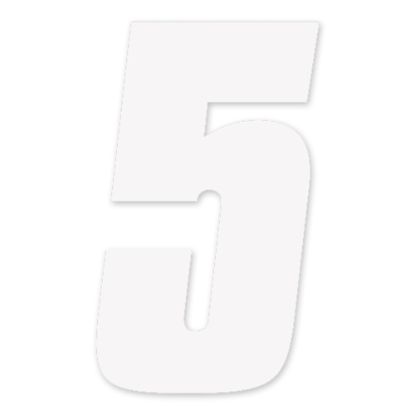 FX 2015 NUMBERS FACTORY 4" WHITE 5