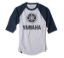 FACTORY EFFEX YAMAHA BASEBALL T-SHIRT / HEATHER-NAVY (XXL)