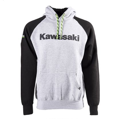 FACTORY EFFEX KAWASAKI FLYING K PULLOVER/ HEATHER-BLACK XXL