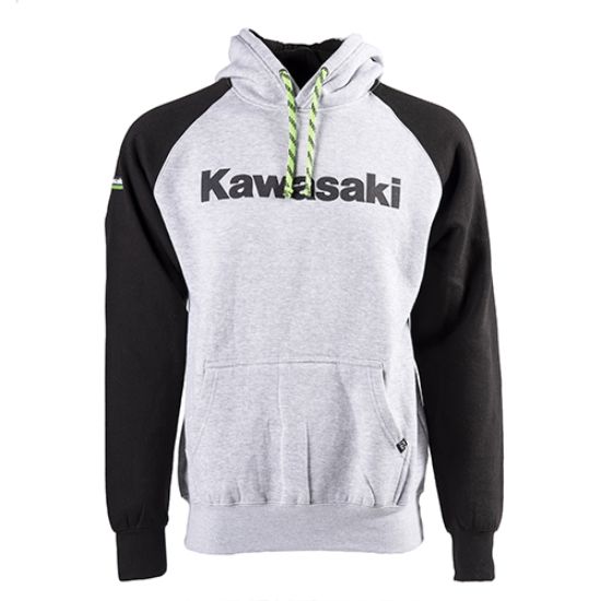 FACTORY EFFEX KAWASAKI FLYING K PULLOVER/ HEATHER-BLACK XXL