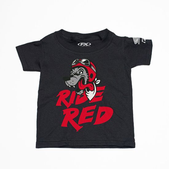 FACTORY EFFEX HONDA RIDE RED WOLF TODDLER T-SHIRT / BLACK 2T