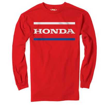FACTORY EFFEX HONDA STRIPES LONG SLEEVE T-SHIRT / RED XL