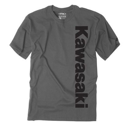 KAWASAKI VERTICAL T- SHIRT / CHARCOAL (M)