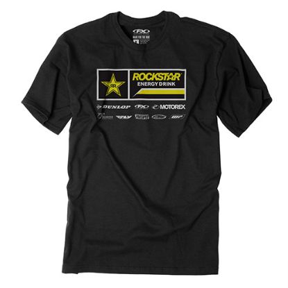 FACTORY EFFEX 2021 ROCKSTAR RACEWEAR T-SHIRT / BLACK L