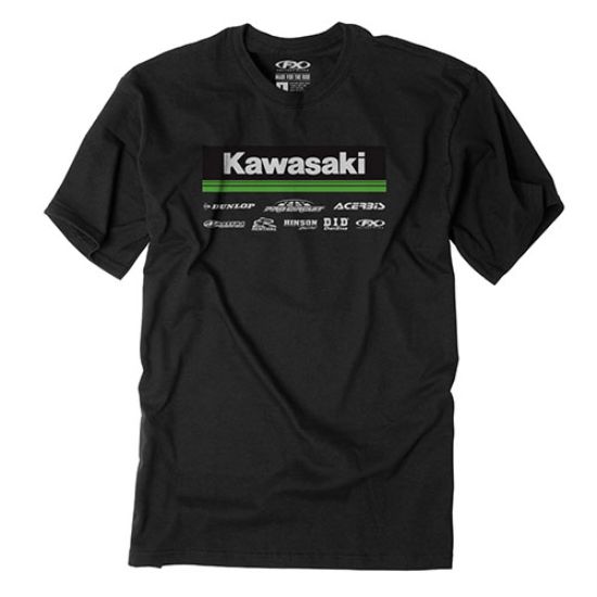 FACTORY EFFEX 2021 KAWASAKI RACEWEAR T-SHIRT / BLACK XXL