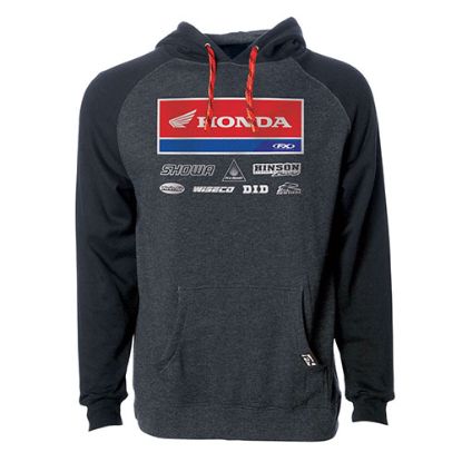 FACTORY EFFEX 2021 HONDA RACEWEAR PULLOVER / CHARCOAL-BLACK M