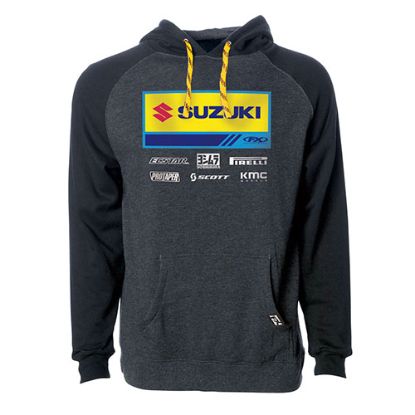 FACTORY FX 2021 SUZUKI RACEWEAR PULLOVER / CHARCOAL-BLACK XXL
