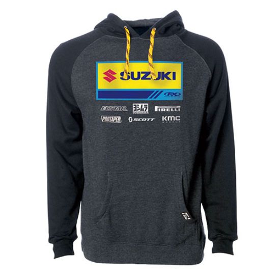 FACTORY FX 2021 SUZUKI RACEWEAR PULLOVER / CHARCOAL-BLACK XXL