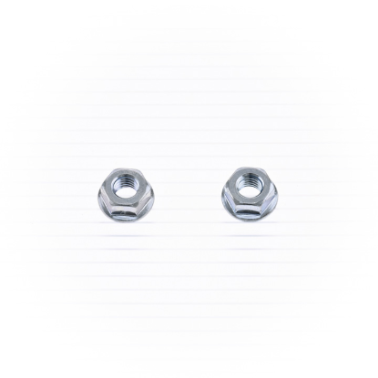 HEX FLANGE NUT M6 10/PK