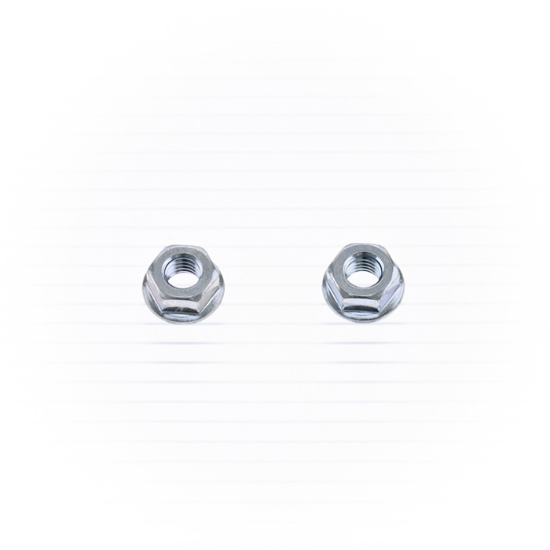 HEX FLANGE NUT M6 10/PK