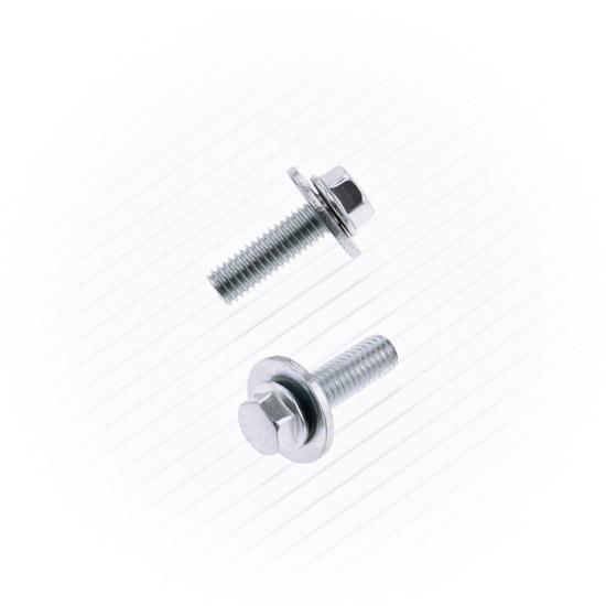 BOLT/WSHR 6X20MM W/20MM 10/PK